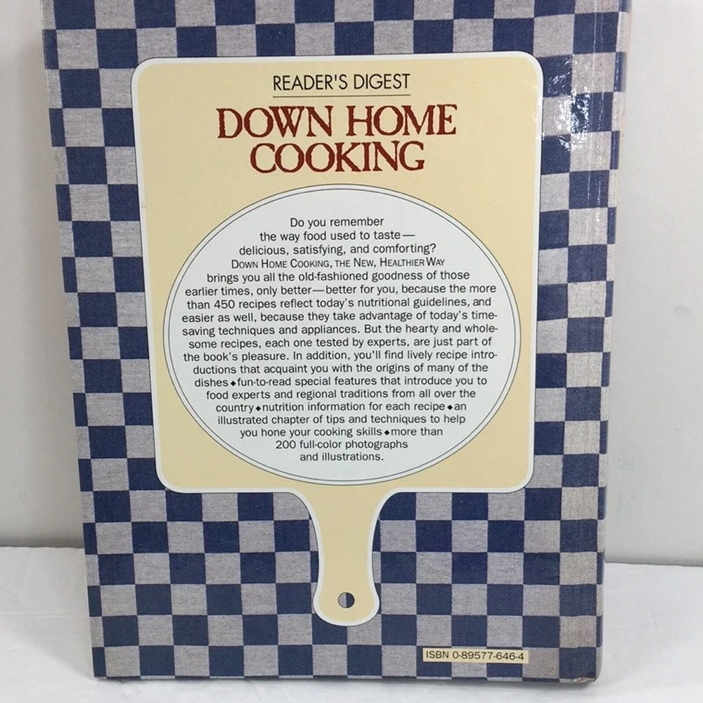 Reader's Digest Down Home Cooking The New Healthier Way Hard Cover Cookbook
